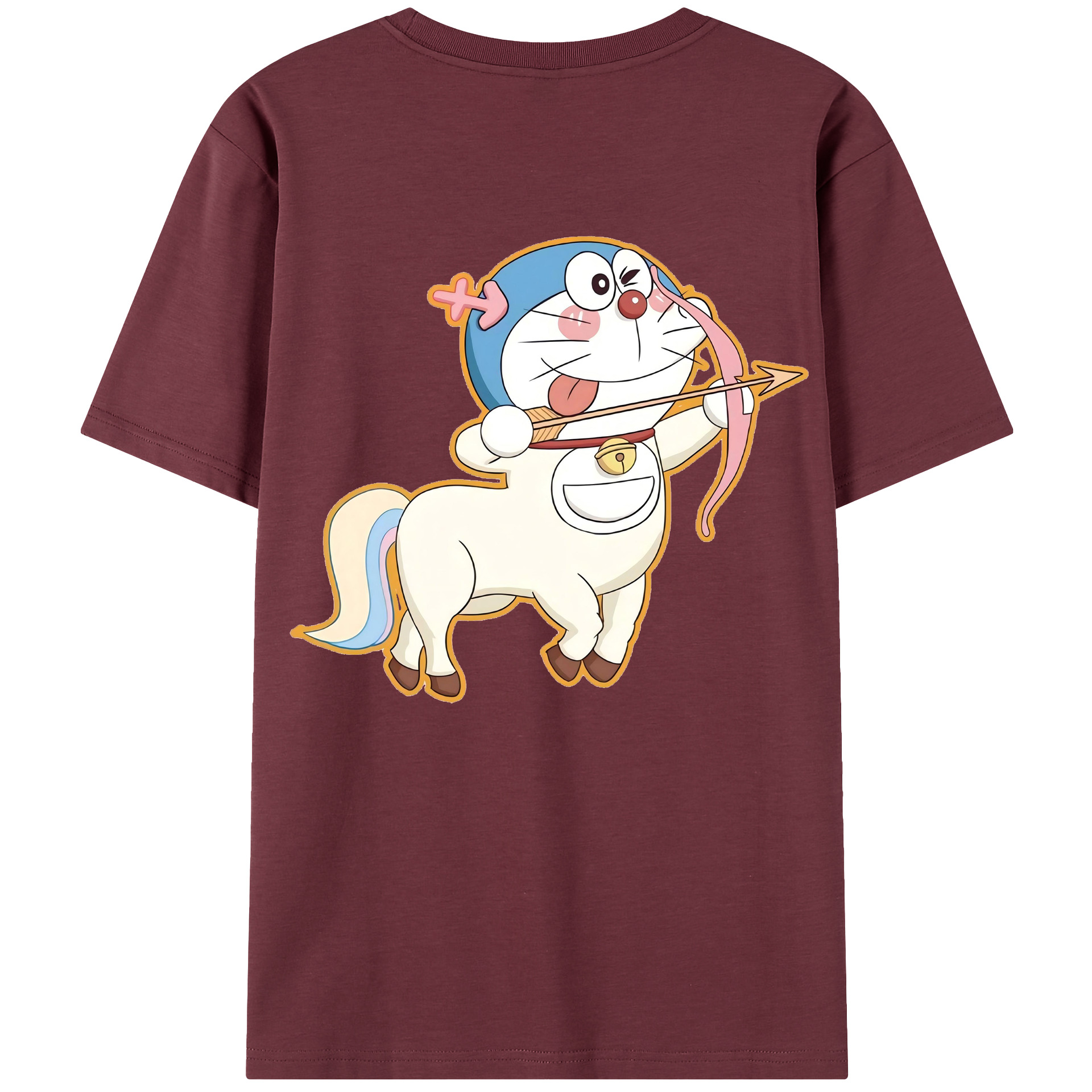 （画像用） ドラえもん Doraemon 綿100％半袖Tシャツ（背面プリント）